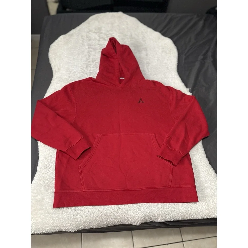 Nike Jordan Essentials Fleece Pullover Hoodie Gym Red Men's 2XL DA9818-687